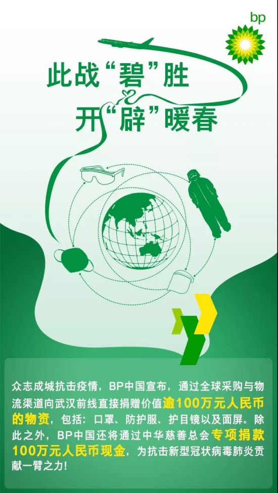 BP捐助價(jià)值逾200萬(wàn)元物資與現(xiàn)金