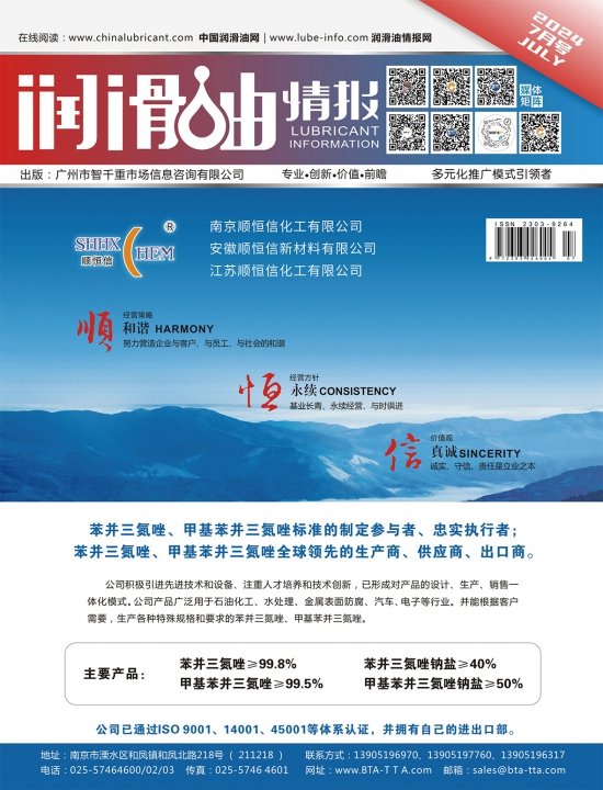 潤(rùn)滑油情報(bào)雜志2024年07月刊